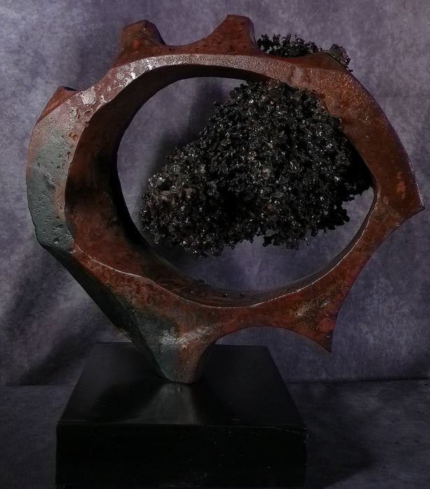 Abstract 04, 2023, iron and steel, 17 x 15 in. / 43.18 x 38.1 cm.