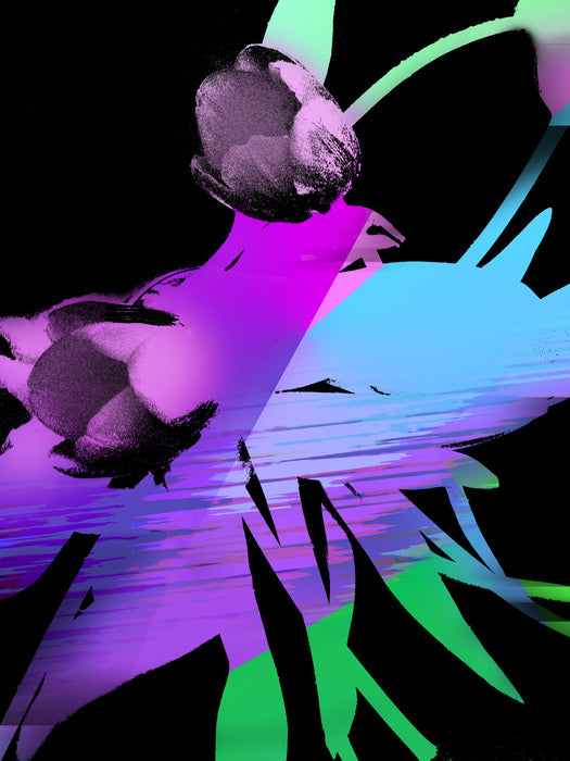Awakening Tulips II, 2024, digital collage, 10 x 13 in. / 25.4 x 33.02 cm.