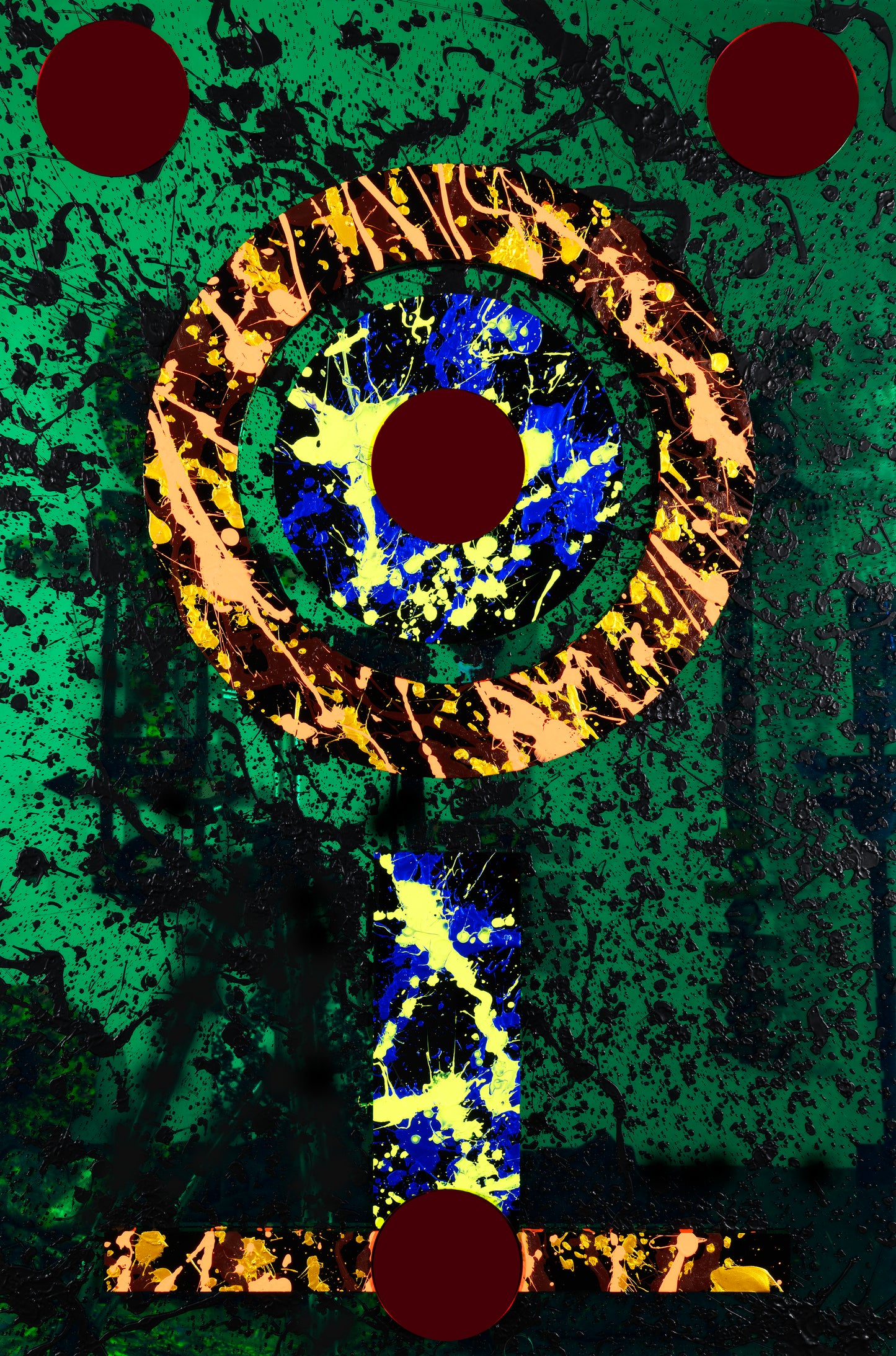 BOOK OF WISDOM, 2024, acrylic paint on plexiglass, 36 x 24 in. / 91.44 x 60.96 cm.
