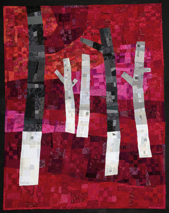 Bobby Socks, 2024, fiber - quilt, 55 x 44 in. / 140 x 111.76 cm.