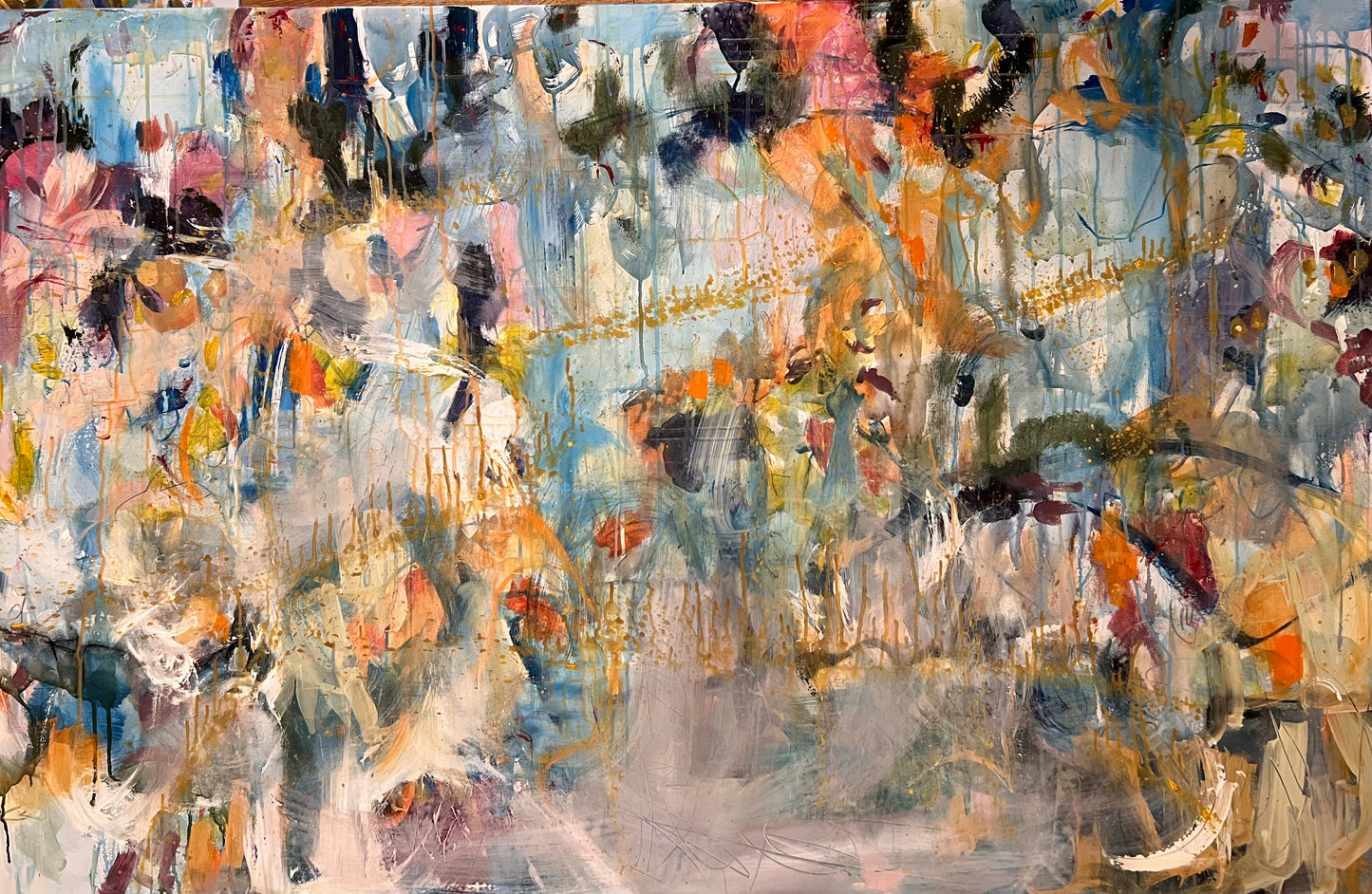 Break Open to the Rest of the World, 2025, acrylic on canvas, 60 x 40 in. / 152.4 x 101.6 cm.