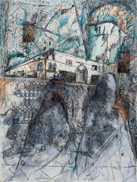 Broken Promise, 2016, mixed media, 48 x 36 in. / 121.92 x 91.44 cm.