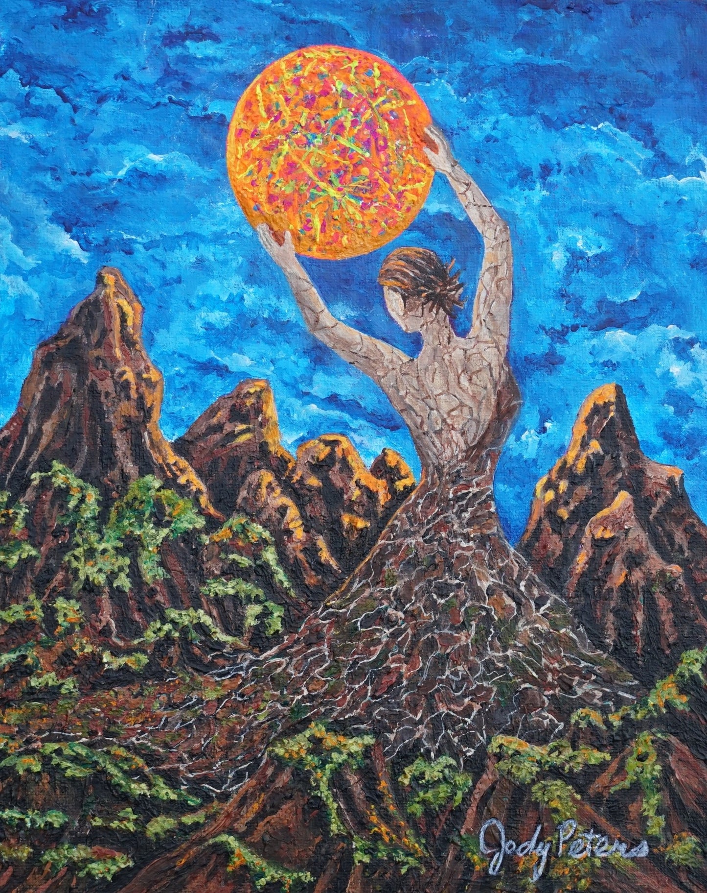Catch a Sunset, 2025, acrylic on canvas, 8 x 10 in. / 20.32 x 25.4 cm.