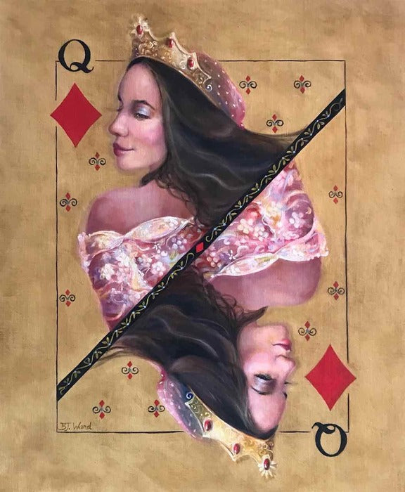 Chasing Diamonds, 2022, oil on linen, 24 x 20 in. / 60.96 x 50.8 cm.