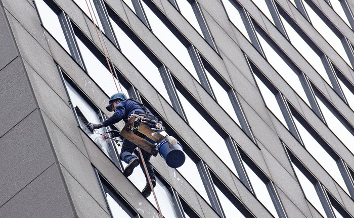 Cleaning Windows, 2022, archival pigment print, 14 x 11 in. / 35.56 x 27.94 cm.