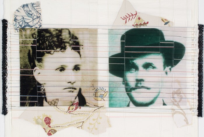 Color Bounce 9, 2023, woven photo media with fiber, 13.25 x 17.25 in. / 33.6 x 43.8 cm.