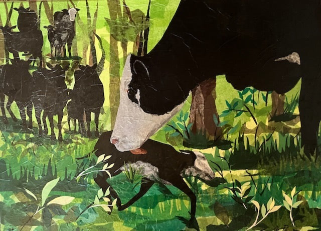 Shared Grief, 2024, tissue paper, 24 x 18 in. / 60.96 x 45.72 cm.