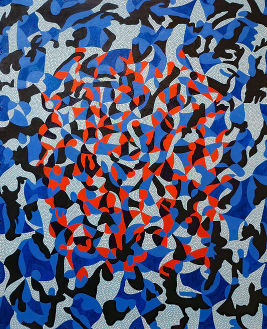FLAG, 2021, acrylic on canvas tarpaulin, 60 x 72 in. / 23.6 x 28.3 cm.