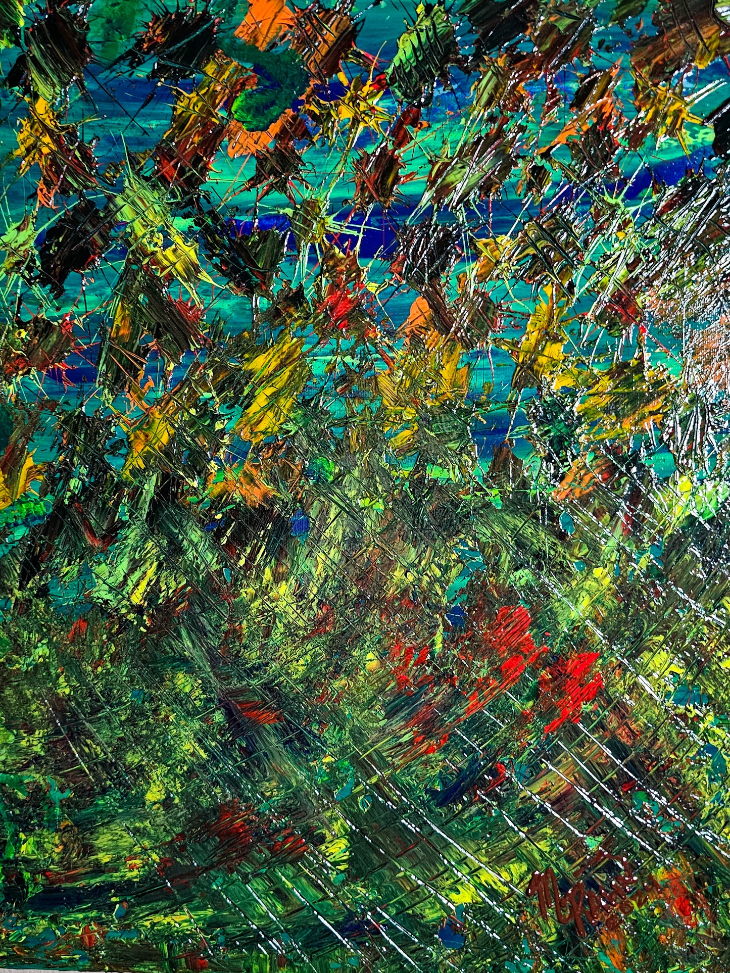 Fall, 2024, acrylic on canvas, 16 x 20 in. / 40.64 x 50.8 cm.
