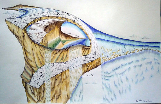 Fantasy 10, 2021, mixed media, 11 x 14 in. / 27.94 x 35.56 cm.