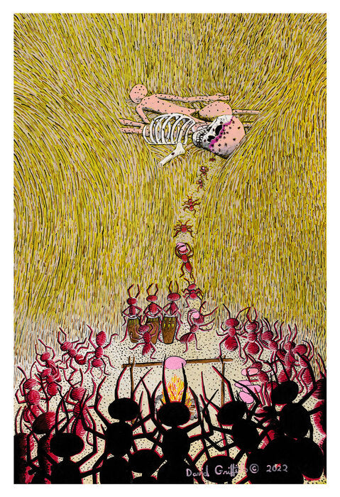 Feast or Famine, 2022, acrylic on canvas, 36 x 24 in. / 91.44 x 60.96 cm.