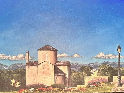 Nin, 2023, acrylic, 10 x 12 in. / 25.4 x 30.48 cm.