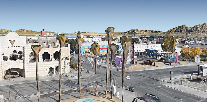 Glitch 01, 2021, pigment print, 24 x 48 in. / 60.96 x 121.92 cm.