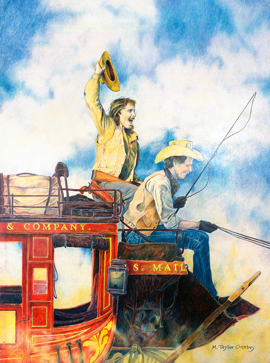 Good News, 1990, colored pencil on paper, 29 x 21 in. / 73.66 x 53.34 cm.