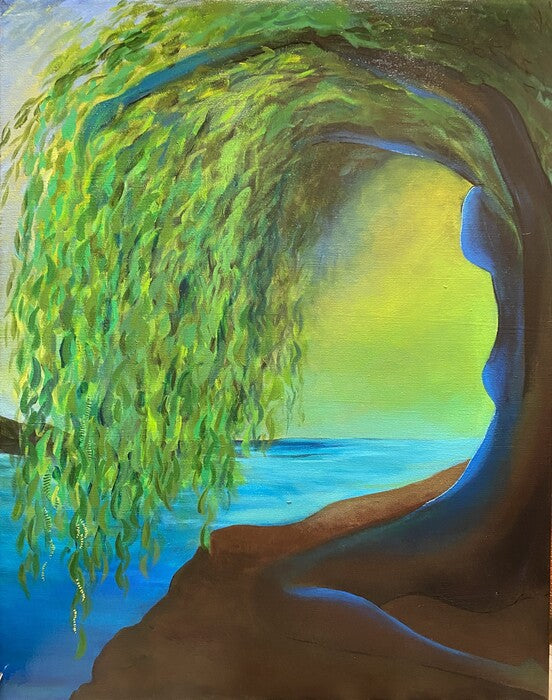 Grow with It, 2024, acrylic on canvas, 28 x 22 in. / 71.12 x 55.88 cm.