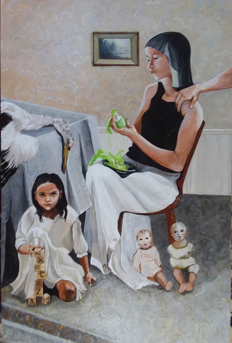 Happy Thanksgiving, 2020, acrylic on wood panel, 36 x 24 in. / 91.44 x 60.96 cm.
