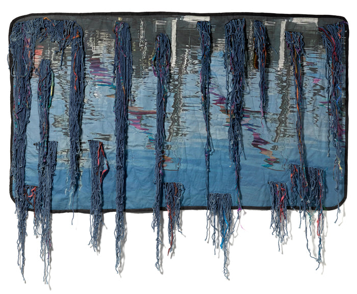 Harbor Views, 2023, textile, 45 x 59 in. / 114.3 x 149.86 cm.