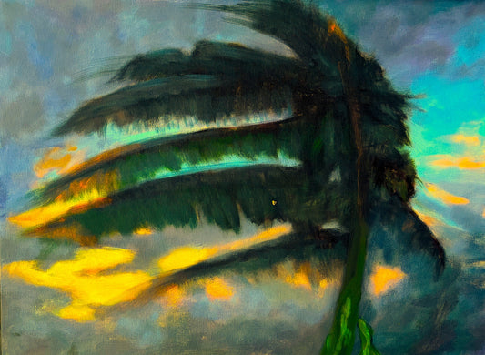 Hawaiian Trade Winds, 2024, acrylic, 18 x 24 in. / 45.72 x 60.96 cm.