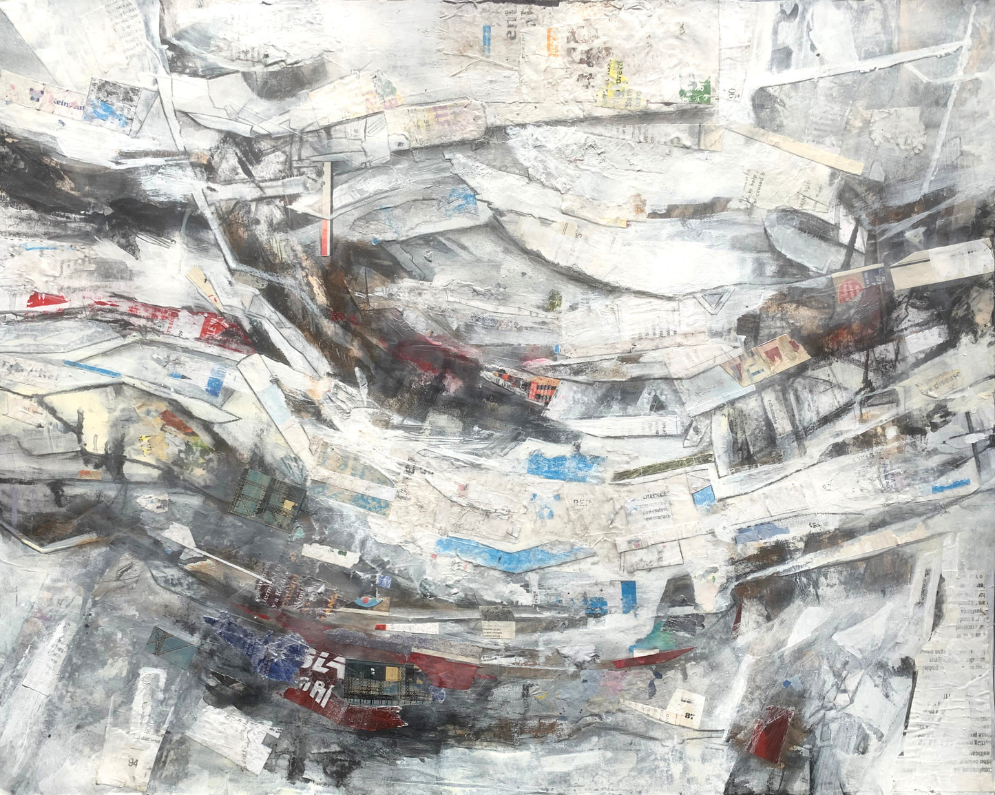 Head Space, 2023, mixed media, 19 x 24 in. / 48.26 x 60.96 cm.