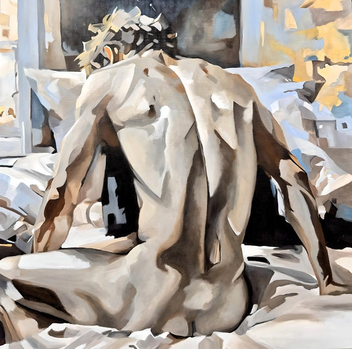 Hidden Wounds, 2024, acrylic, 36 x 36 in. / 91.44 x 91.44 cm.