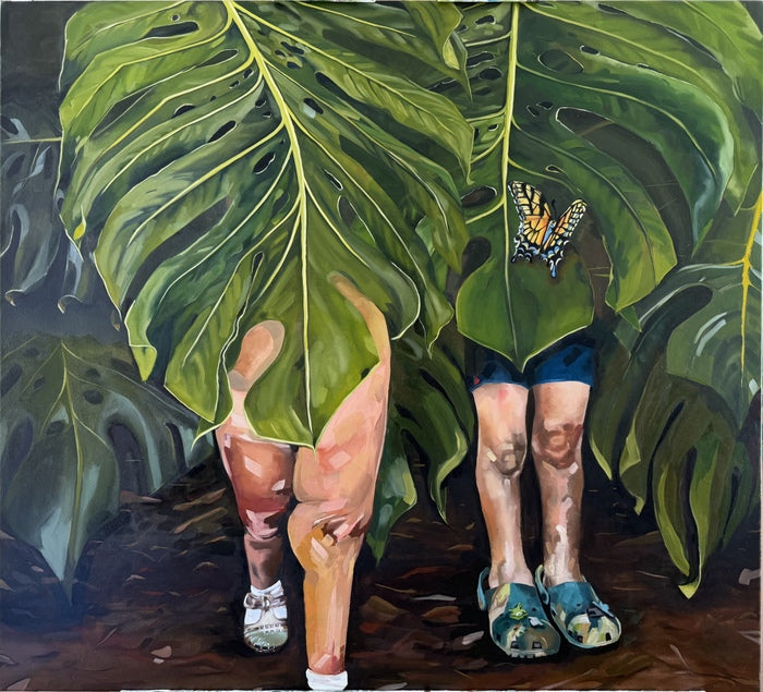 Hide and Seek, 2025, oil on canvas, 42 x 38 in. / 106.68 x 96.52 cm.