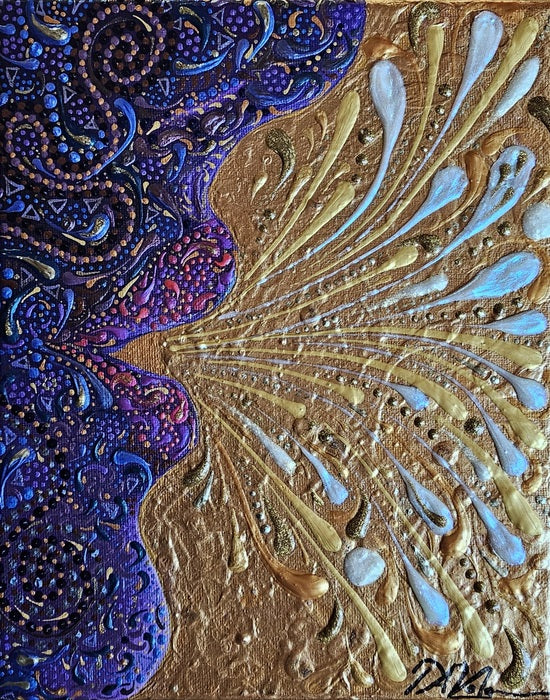 I AM Truth, 2024, acrylic in floating frame, 20 x 16 in. / 50.8 x 40.64 cm.