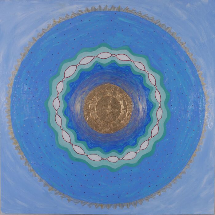 I Am, I Am, I Am, 2023, acrylic, 36 x 36 in. / 91.44 x 91.44 cm.