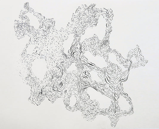 Waishengren/Benshengren, 2023, ink on paper, 42 x 29.7 cm. / 16.5 x 11.6 in.