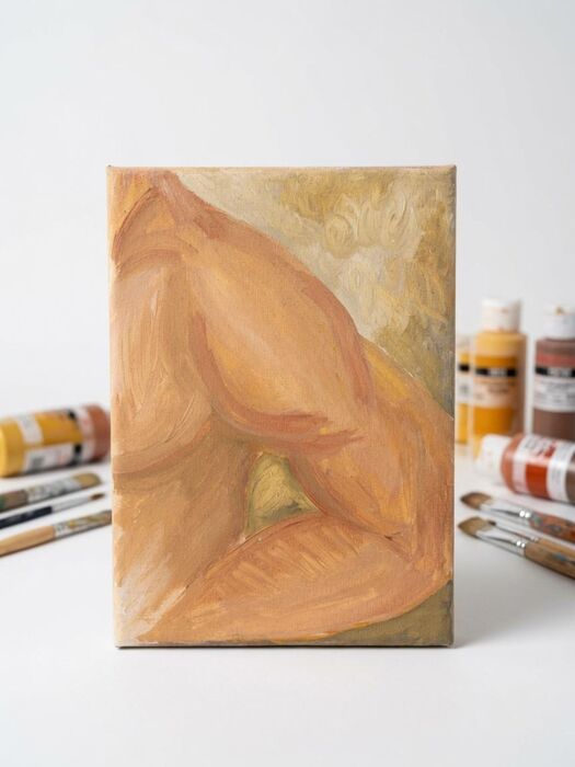 Mr. Right, 2020, acrylic on canvas, 5 x 7 in. / 12.7 x 17.78 cm.