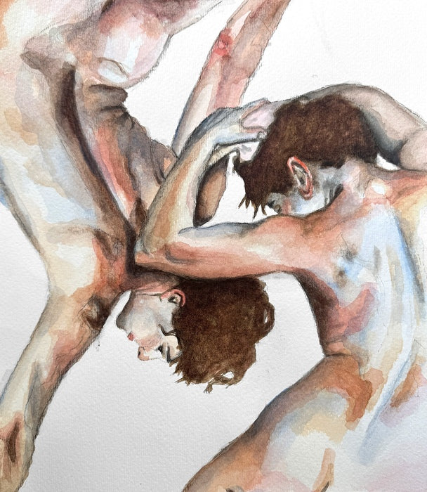 Ebbing and Shifting, 2026, watercolor on paper, 11 x 13 in. / 27.94 x 33.02 cm.