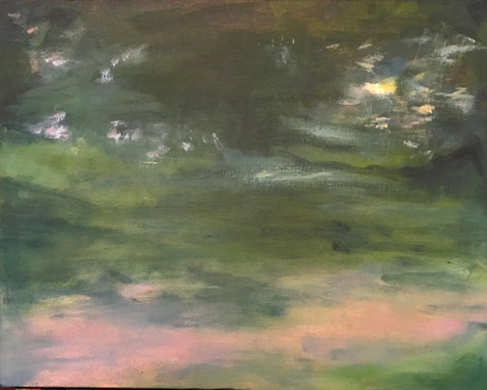 65 mph, 2019, oil on linen, 16 x 20 in. / 40.64 x 50.8 cm.