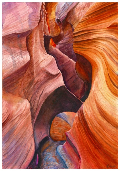 Only in Dreams, 2022, watercolor, 14 x 20 in. / 35.56 x 50.8 cm.