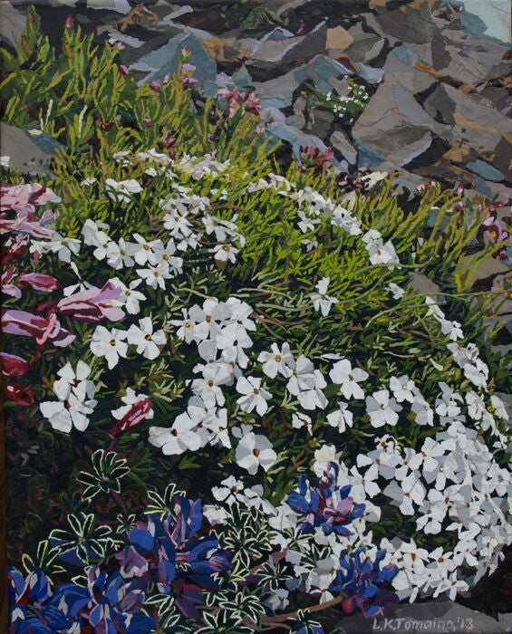 Last of Mt. Rainier, 2013, mixed media on canvas, 20 x 16 in. / 50.8 x 40.64 cm.