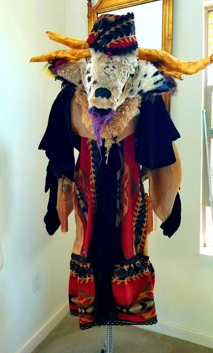 The Archbishop, 2024, fiber art sculpture, 70 x 40 x 40 in. / 177.8 x 101.6 x 101.6 cm.