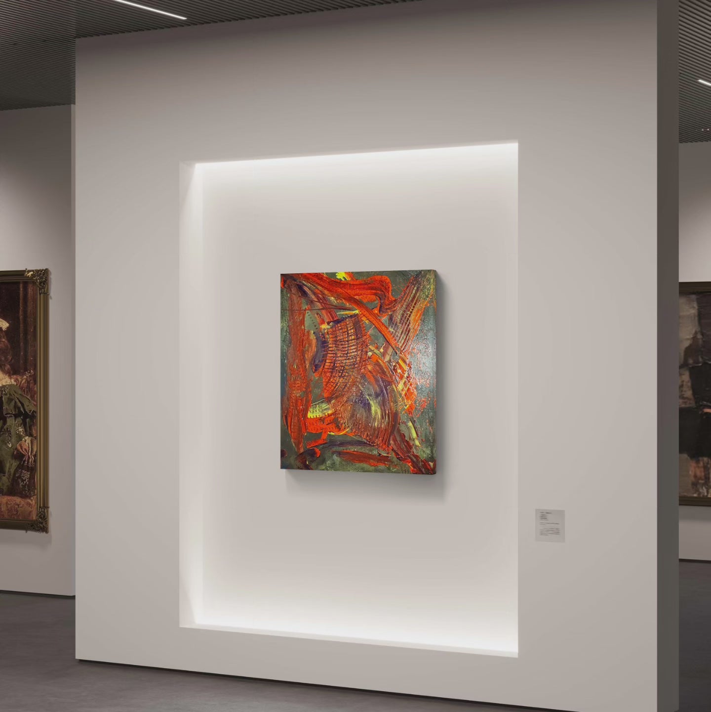 Vivacious Rhythms, 2024, acrylic on canvas, 20 x 24 in. / 50.8 x 60.96 cm.