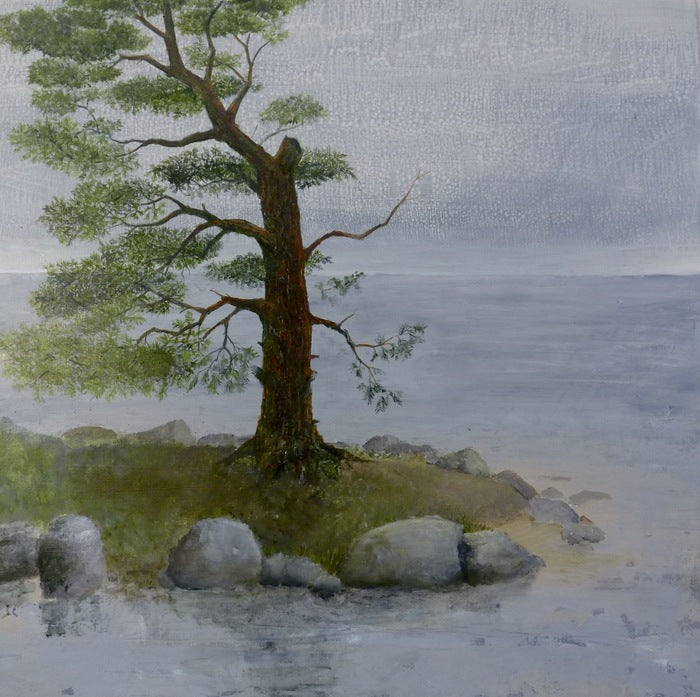Last Tree, 2024, acrylic on canvas, 32 x 32 in. / 81.28 x 81.28 cm.