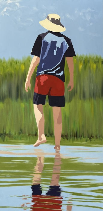 Wandering, 2023, oil on canvas, 49.5 x 25.5 in. / 125.73 x 64.77 cm.