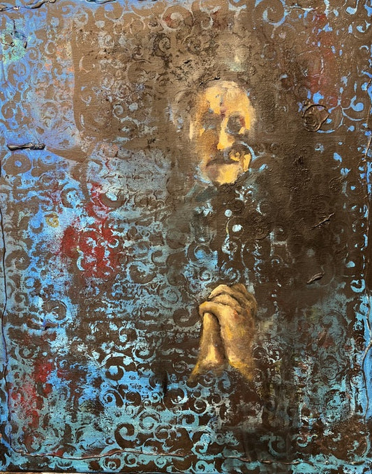 The Wish, 2024, oil and mixed media on canvas, 24 x 18 in. / 60.96 x 45.72 cm.