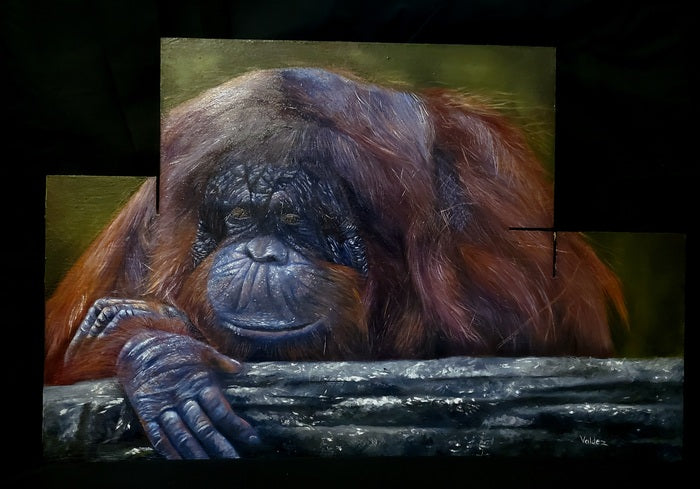 Pongo, 2023, oil, 19 x 12 in. / 48.26 x 30.48 cm.