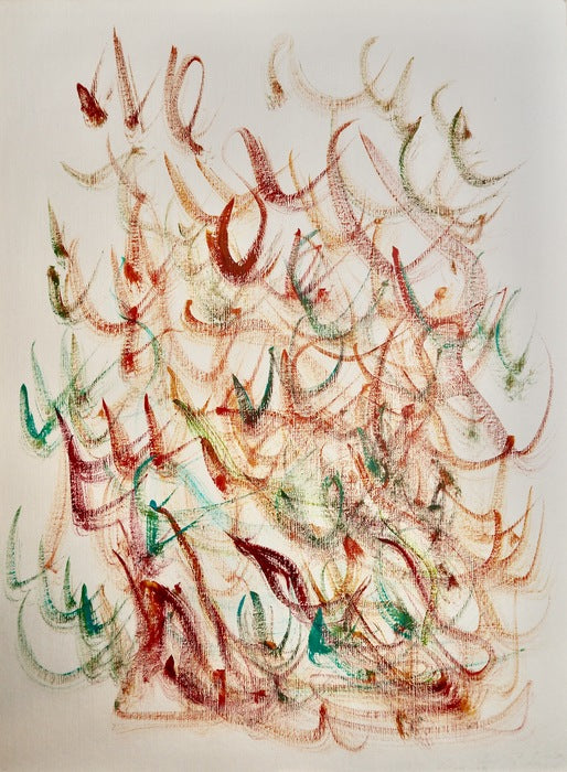 Mediterranean Dance, 2023, acrylic, 14 x 11 in. / 35.56 x 27.94 cm.