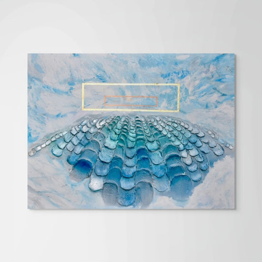 Strange Shores, 2024, mixed media, 30 x 40 in. / 76.2 x 101.6 cm.