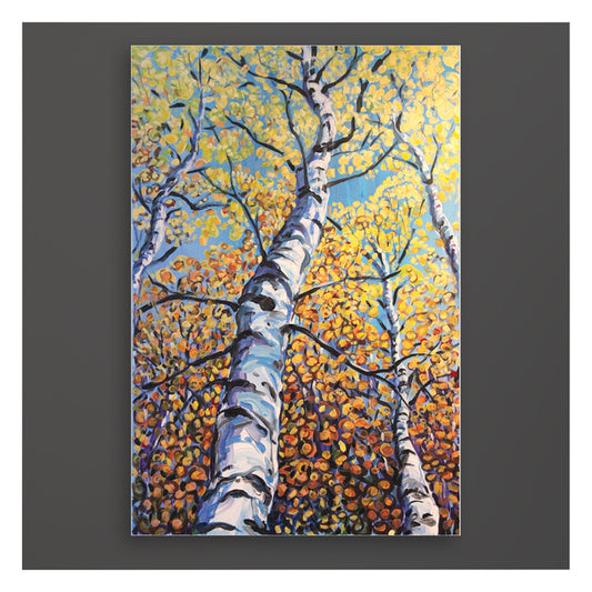 Autumn Canopy, 2023, acrylic on canvas, 36 x 24 in. / 91.44 x 60.96 cm.