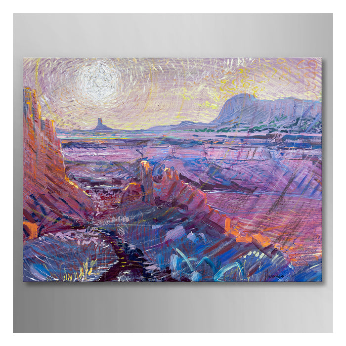 Desert Sun, 2024, acrylic on canvas, 30 x 40 in. / 76.2 x 101.6 cm.