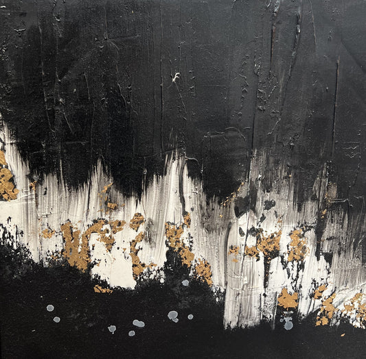 Chicago Lights, 2020, acrylic and mixed media, 30 x 30 in. / 76.2 x 76.2 cm.