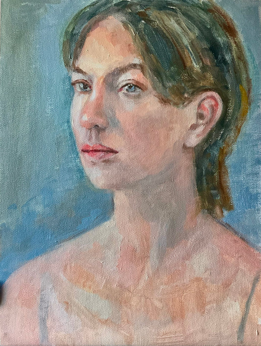 Chloe, 2025, oil, 12 x 9 in. / 30.48 x 22.86 cm.