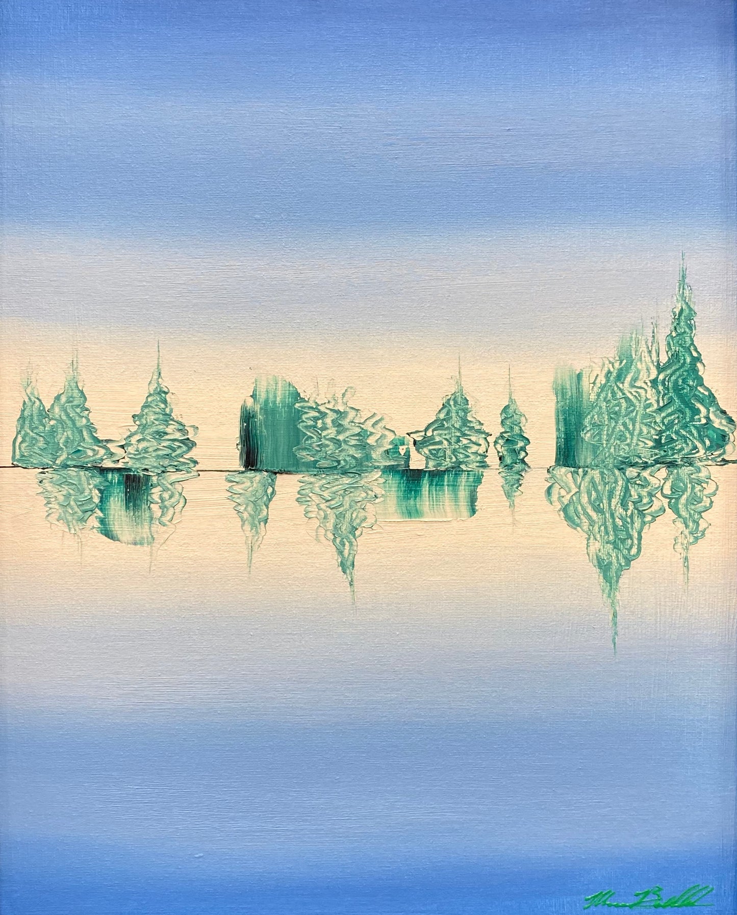 Horizon, 2018, oil on canvas board, 16 x 20 in. / 40.64 x 50.8 cm.