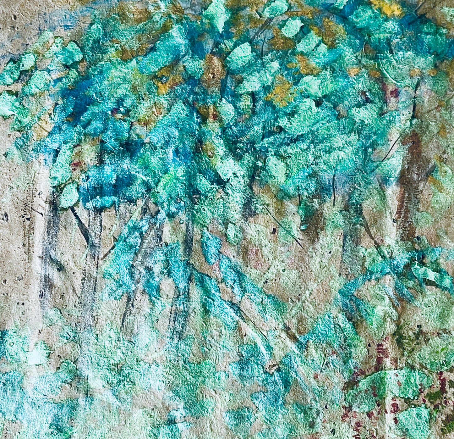 Beauty in the Swamp, 2025, mixed media, 16 x 20 in. / 40.64 x 50.8 cm.
