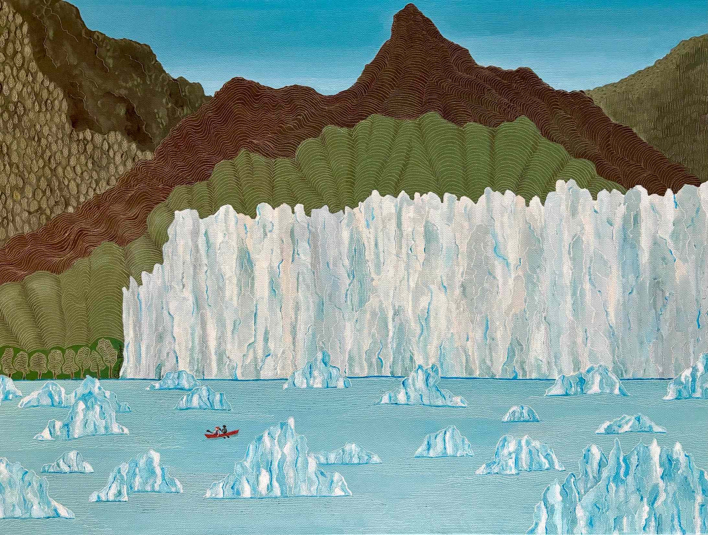As Cold As It Looks, 2025, oil on stretched canvas, 18 x 24 in. / 45.72 x 60.96 cm.