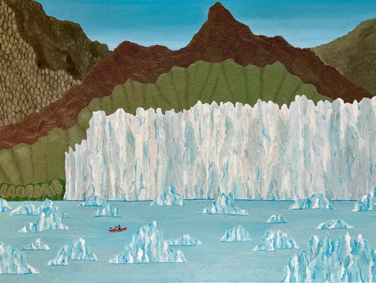 As Cold As It Looks, 2025, oil on stretched canvas, 18 x 24 in. / 45.72 x 60.96 cm.