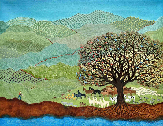 Don’t Even Think About It, 2025, oil on stretched canvas, 14 x 18 in. / 35.56 x 45.72 cm.